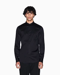 Shirt with mandarin collar