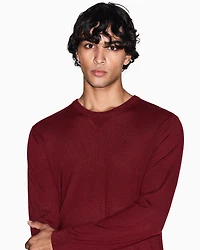 Armani Exchange - Crewneck sweater virgin wool, Man, Red, Size: