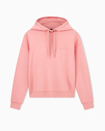 Armani Exchange - Viscose Blend Hoodie, Woman, Pink, Size: