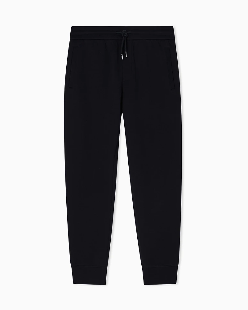 Armani Exchange - Cotton fleece jogger pants, Man, Black, Size:
