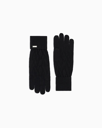 Armani Exchange - Gloves, Woman, Black, Size: