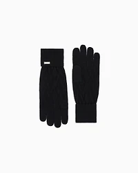 Armani Exchange - Gloves, Woman, Black, Size: