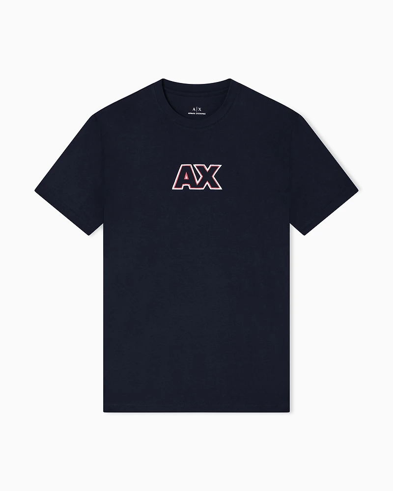 Armani Exchange - Regular Fit T-Shirts, Man, Navy Blue, Size: