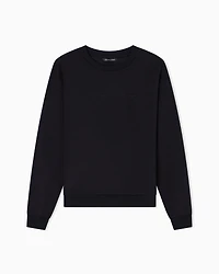 Armani Exchange - Basic crewneck sweatshirt, Woman, Black, Size: