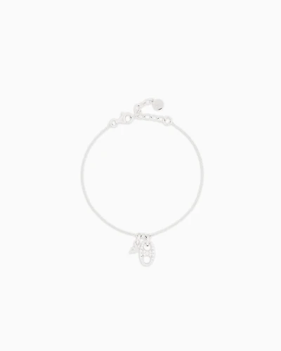 Emporio Armani -  Sterling Silver Pendant Bracelet, Woman, Multicoloured, Size: TU