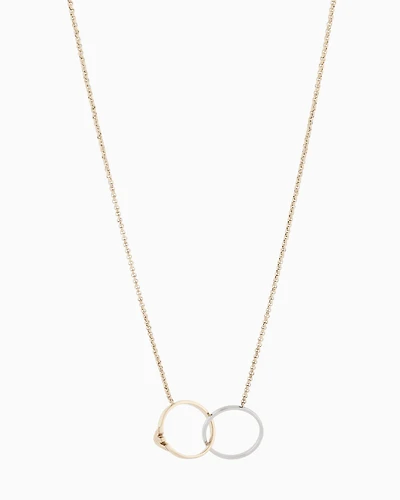 Emporio Armani -  Two-Tone Stainless Steel ID Necklace, Man, Multicoloured, Size: TU