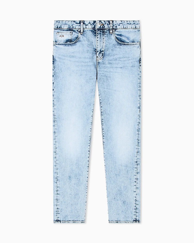 Armani Exchange - Slim fit jeans stretch denim, Man, Blue, Size: