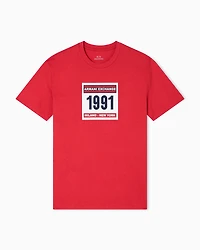 Armani Exchange - Regular fit T-shirt 1991, Man, Red, Size: