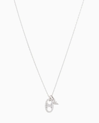 Emporio Armani -  Sterling Silver Pendant Necklace, Woman, Multicoloured, Size: TU