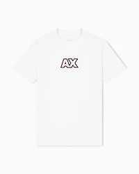 Armani Exchange -  Cotton jersey T-shirt with logo, Man, White, Size: