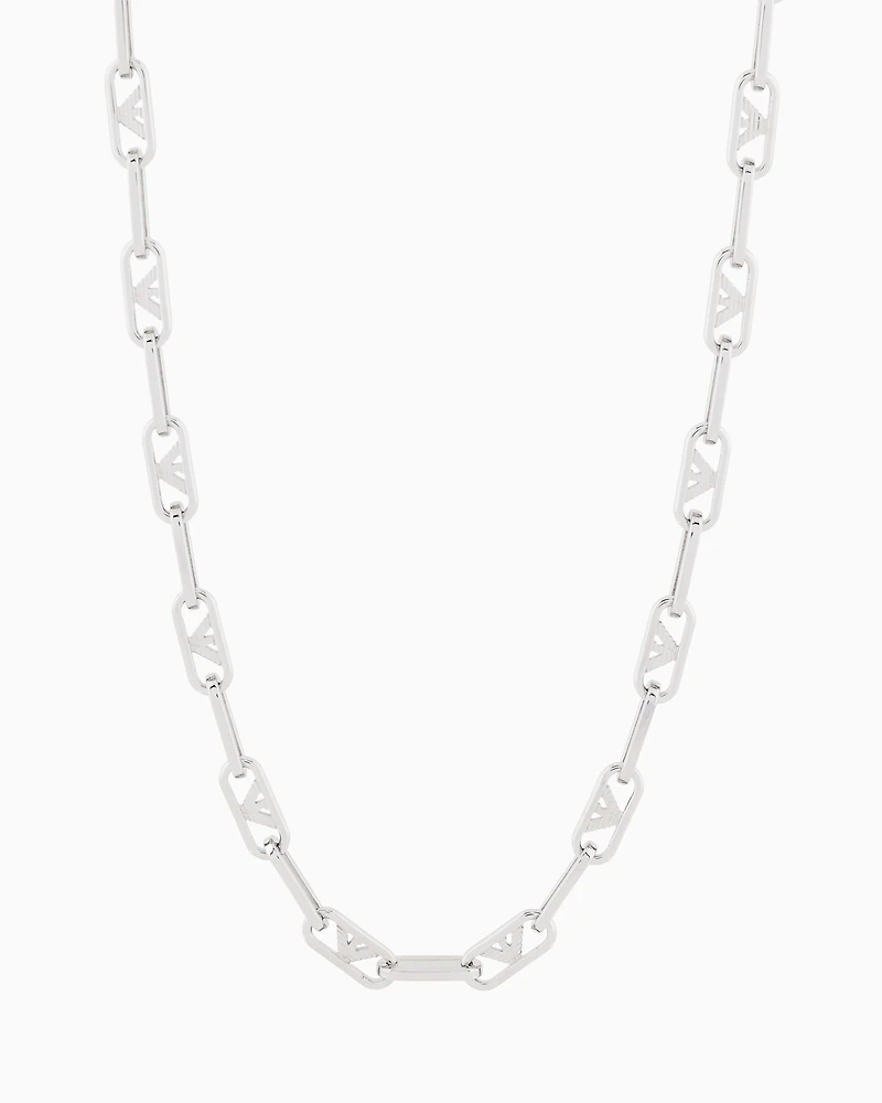 Emporio Armani -  Stainless Steel Chain Necklace, Man, Multicoloured, Size: TU