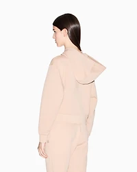 Armani Exchange -  Icon Cropped Hoodie, Woman, Camel, Size: