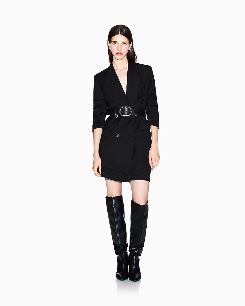 Oversized double-breasted blazer