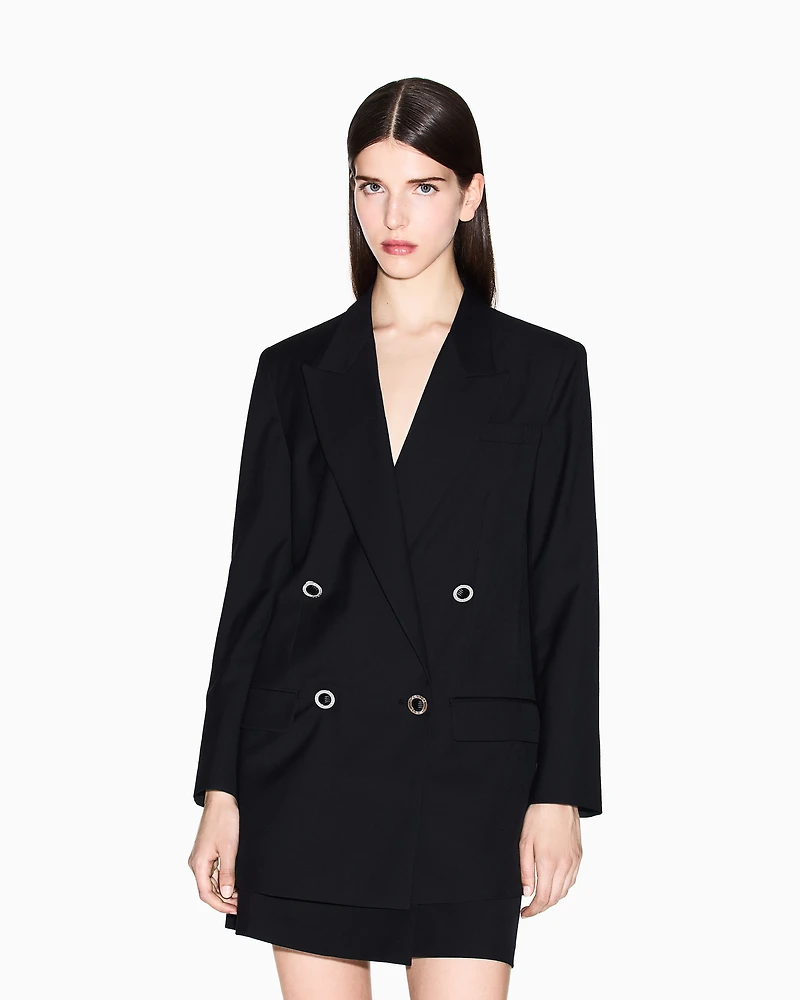 Oversized double-breasted blazer