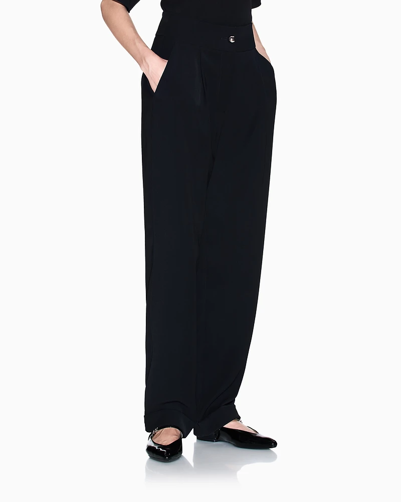 Armani Exchange - Formal Trousers, Woman, Black, Size: