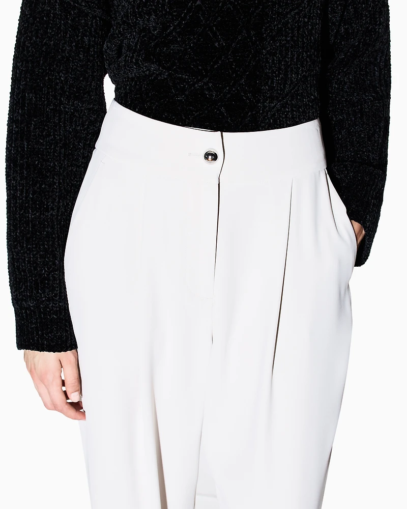 Armani Exchange - Formal Trousers, Woman, Beige, Size: