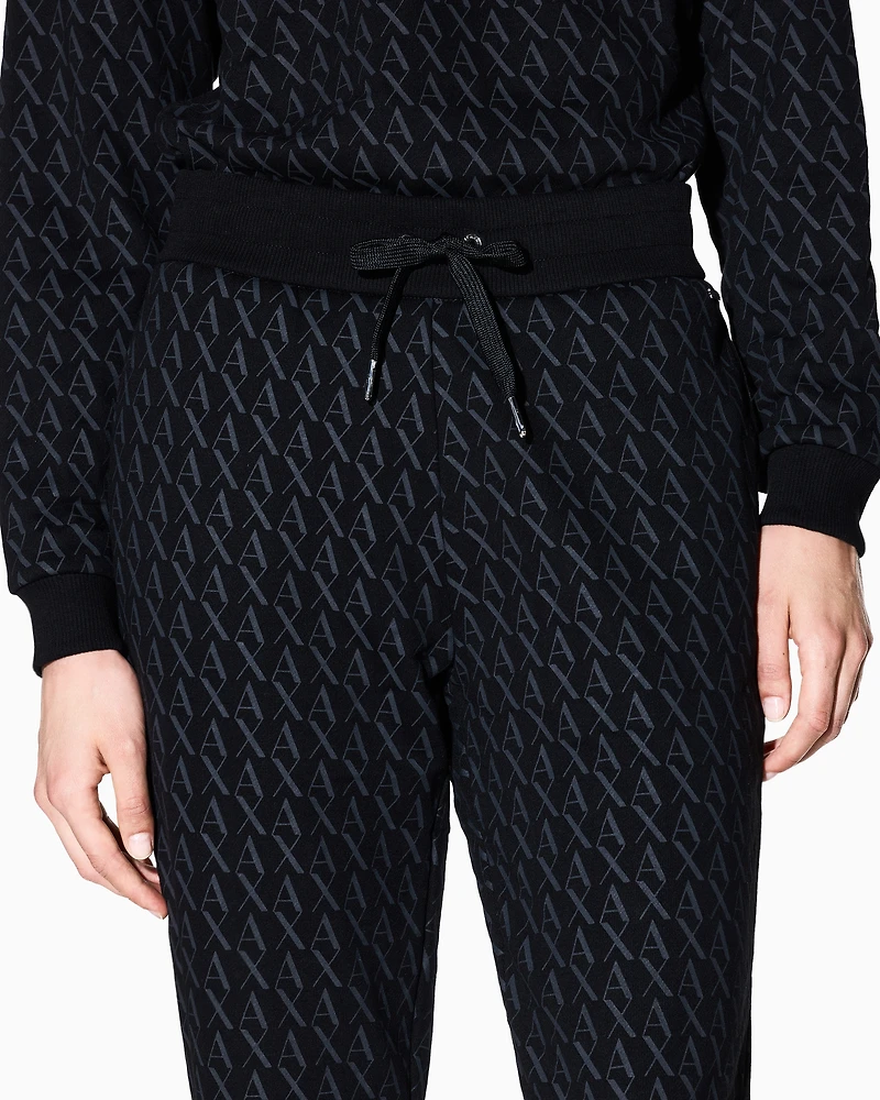 Armani Exchange - Trousers flowing fabric, Woman, Black, Size: