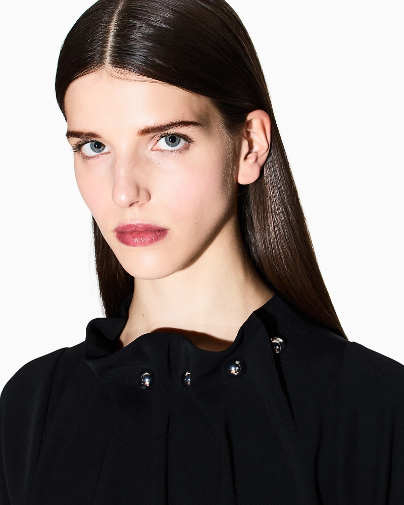 Armani Exchange - Blouses, Woman, Black, Size: