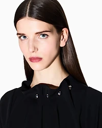 Armani Exchange - Blouses, Woman, Black, Size: