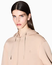 Armani Exchange -  Icon Cropped Hoodie, Woman, Camel, Size: