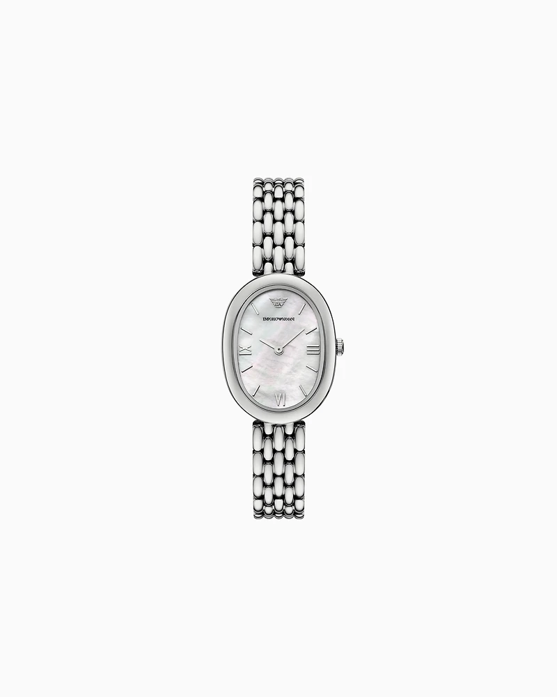 Emporio Armani - Two-Hand Stainless Steel Watch, Woman, Multicoloured, Size: TU