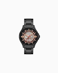 Armani Exchange -  Multifunction Black Stainless Steel Watch, Man, Multicoloured, Size: TU