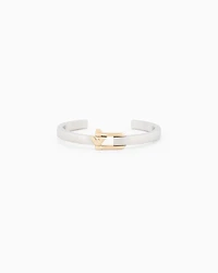 Emporio Armani -  Two-Tone Stainless Steel Cuff Bracelet, Man, Multicoloured, Size: TU
