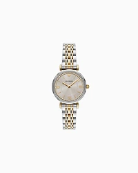 Emporio Armani - Two-Hand Two-Tone Stainless Steel Watch, Woman, Multicoloured, Size: TU
