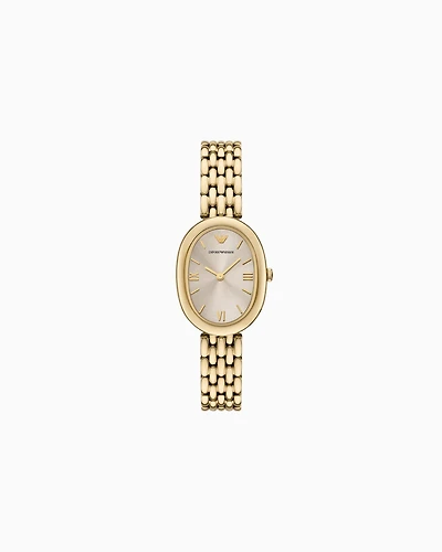 Emporio Armani - Two-Hand Gold-Tone Stainless Steel Watch, Woman, Multicoloured, Size: TU