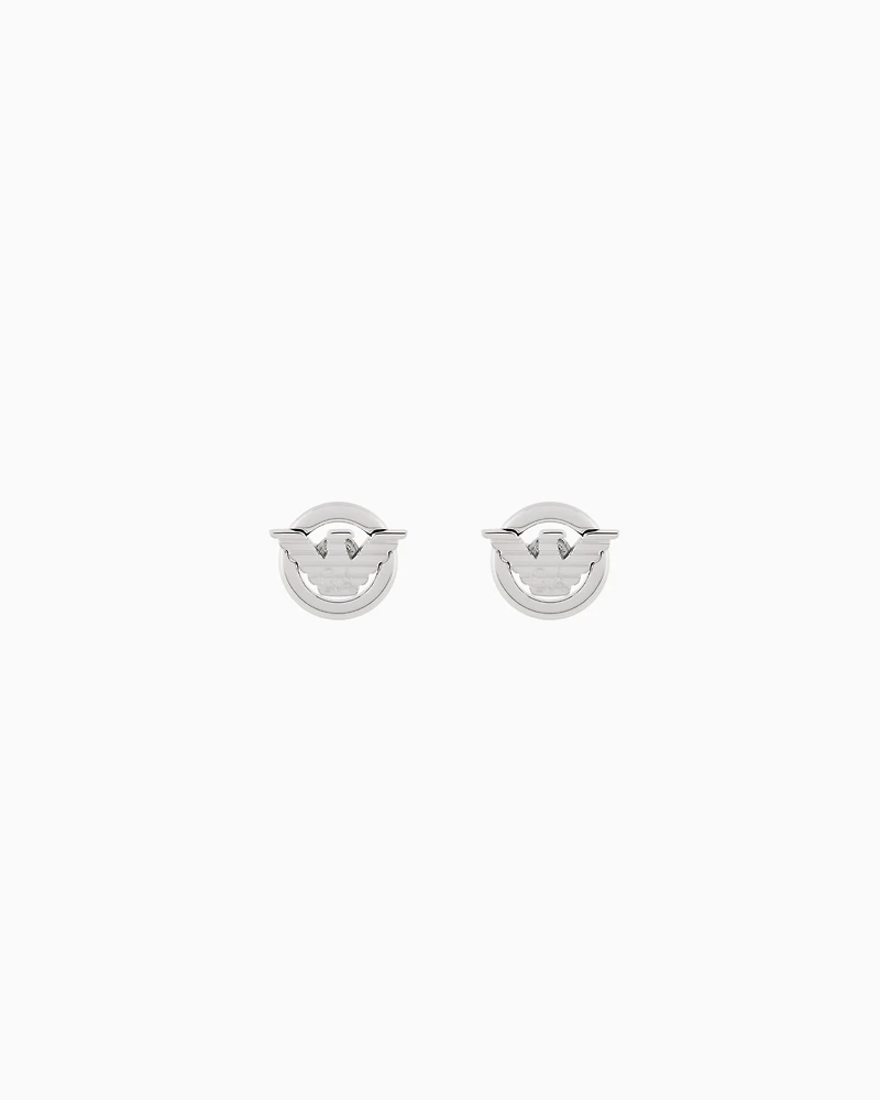Emporio Armani - Stainless Steel Stud Earrings, Man, Multicoloured, Size: TU