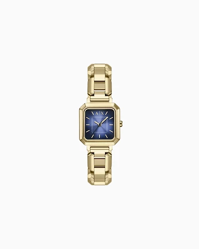Armani Exchange -  Three-Hand Gold-Tone Stainless Steel Watch, Woman, Multicoloured, Size: TU