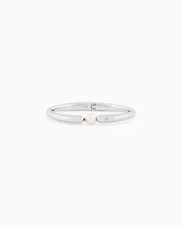 Emporio Armani -  Silver-Tone Brass Bangle Bracelet, Woman, Multicoloured, Size: TU