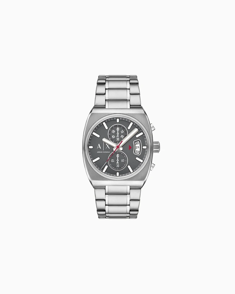 Armani Exchange - Chronograph Stainless Steel Watch, Man, Multicoloured, Size: TU