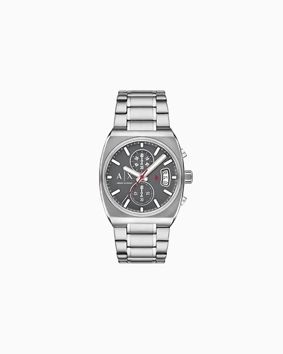 Armani Exchange -  Chronograph Stainless Steel Watch, Man, Multicoloured, Size: TU