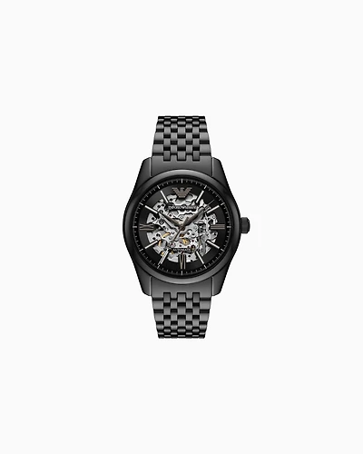 Emporio Armani - Automatic Black Stainless Steel Watch, Man, Multicoloured, Size: TU
