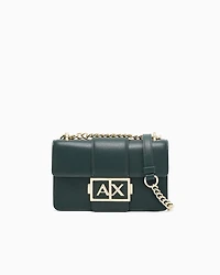 Armani Exchange - Shoulder bag with metal logo, Woman, Green, Size: TU