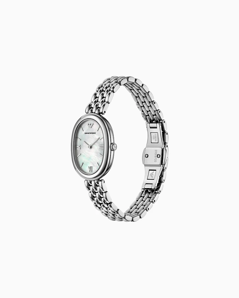 Emporio Armani - Two-Hand Stainless Steel Watch, Woman, Multicoloured, Size: TU