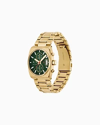 Armani Exchange -  Chronograph Gold-Tone Stainless Steel Watch, Man, Multicoloured, Size: TU