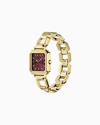  Three-Hand Gold-Tone Stainless Steel Watch