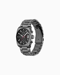 Armani Exchange -  Chronograph Gunmetal Stainless Steel Watch, Man, Multicoloured, Size: TU