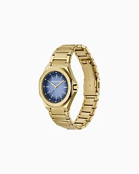 Armani Exchange -  Three-Hand Gold-Tone Stainless Steel Watch, Woman, Multicoloured, Size: TU