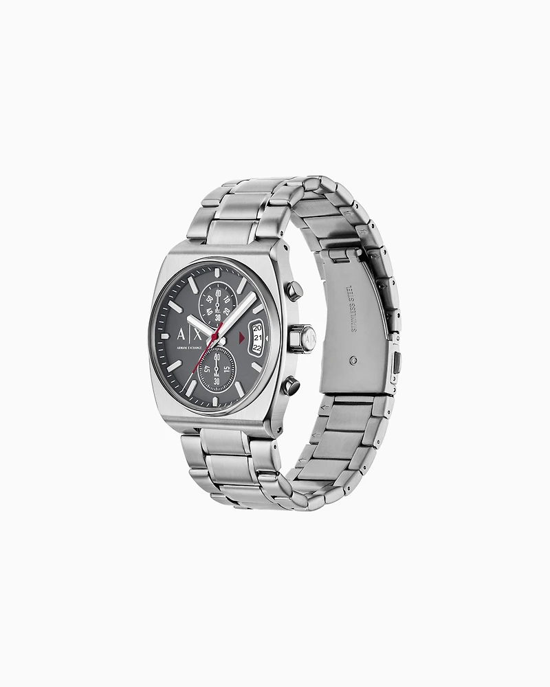 Armani Exchange -  Chronograph Stainless Steel Watch, Man, Multicoloured, Size: TU