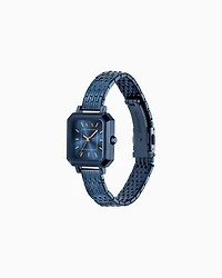 Armani Exchange -  Three-Hand Blue Stainless Steel Watch, Woman, Multicoloured, Size: TU