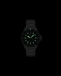 Emporio Armani - World Explorer Solar-Powered Three-Hand Stainless Steel Watch, Man, Multicoloured, Size: TU