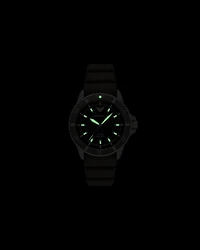 Emporio Armani - World Explorer Solar-Powered Three-Hand Green Silicone Watch, Man, Multicoloured, Size: TU