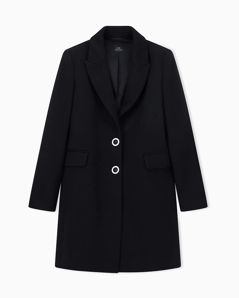 Armani Exchange - Coats, Woman, Black, Size: