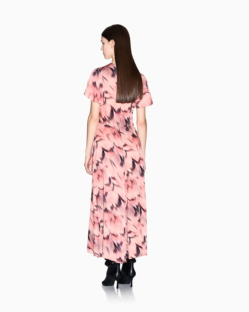 Midi dress flowing fabric
