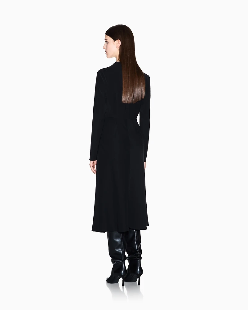 Armani Exchange - Midi Dresses, Woman, Black, Size: