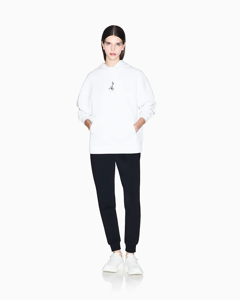 Armani Exchange -  Icon Hoodie, Woman, White, Size: