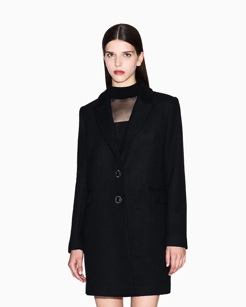 Armani Exchange - Coats, Woman, Black, Size: